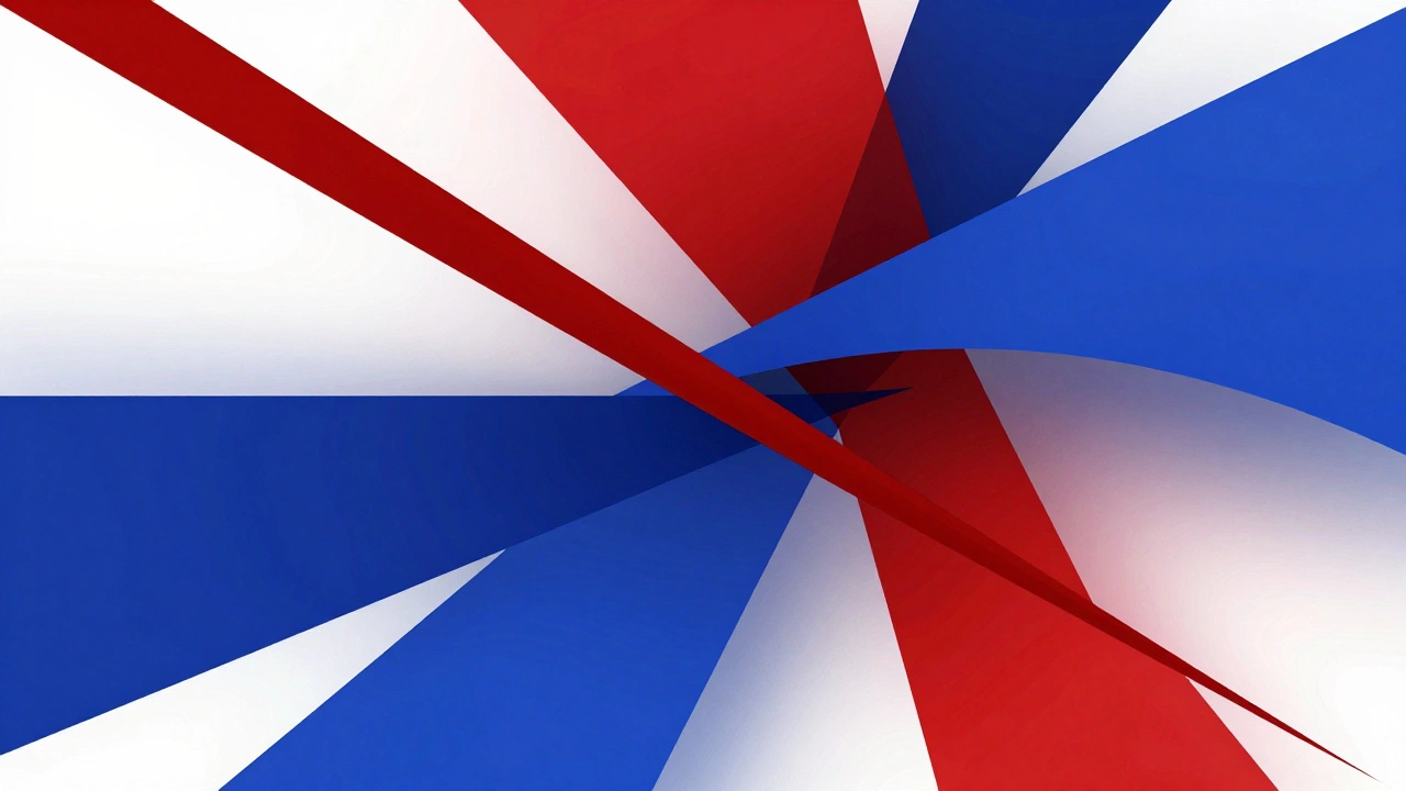 Абстрактная композиция геометрических форм и цветов