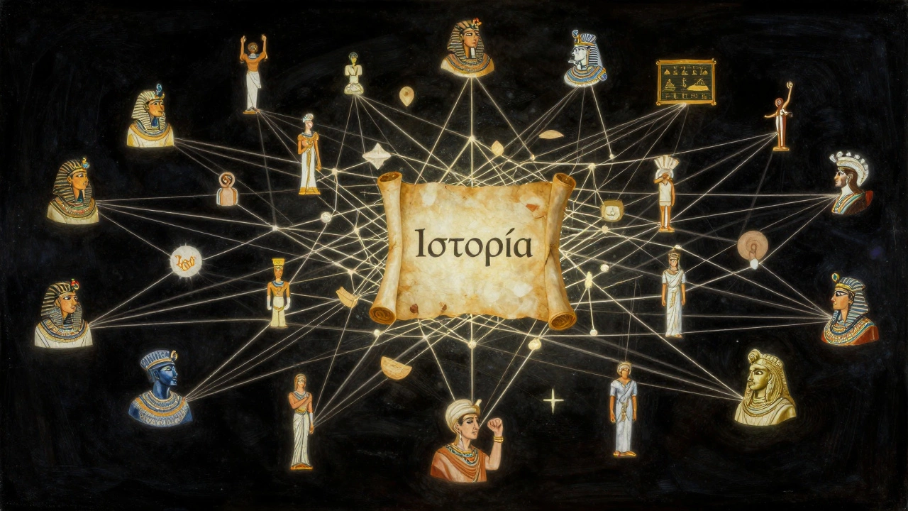 Сеть рассказов разных народов сплетается в одну историю — идея Геродота.