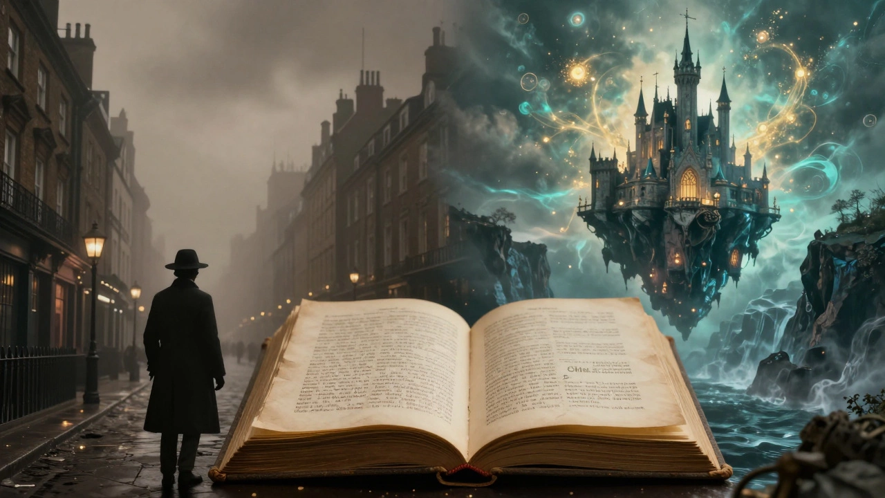 Коллаж из разных литературных миров: туманный Лондон и магический замок