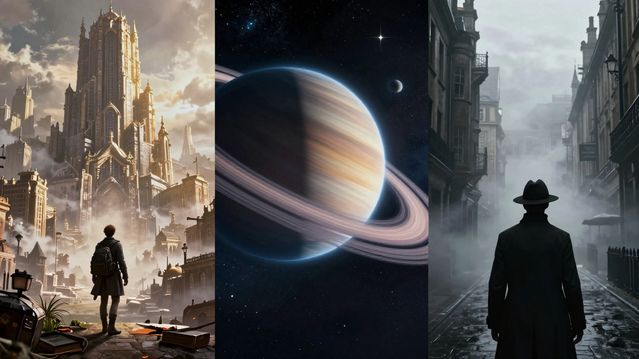 Коллаж из трех миров: эпического фэнтези, далекого космоса и викторианского Лондона