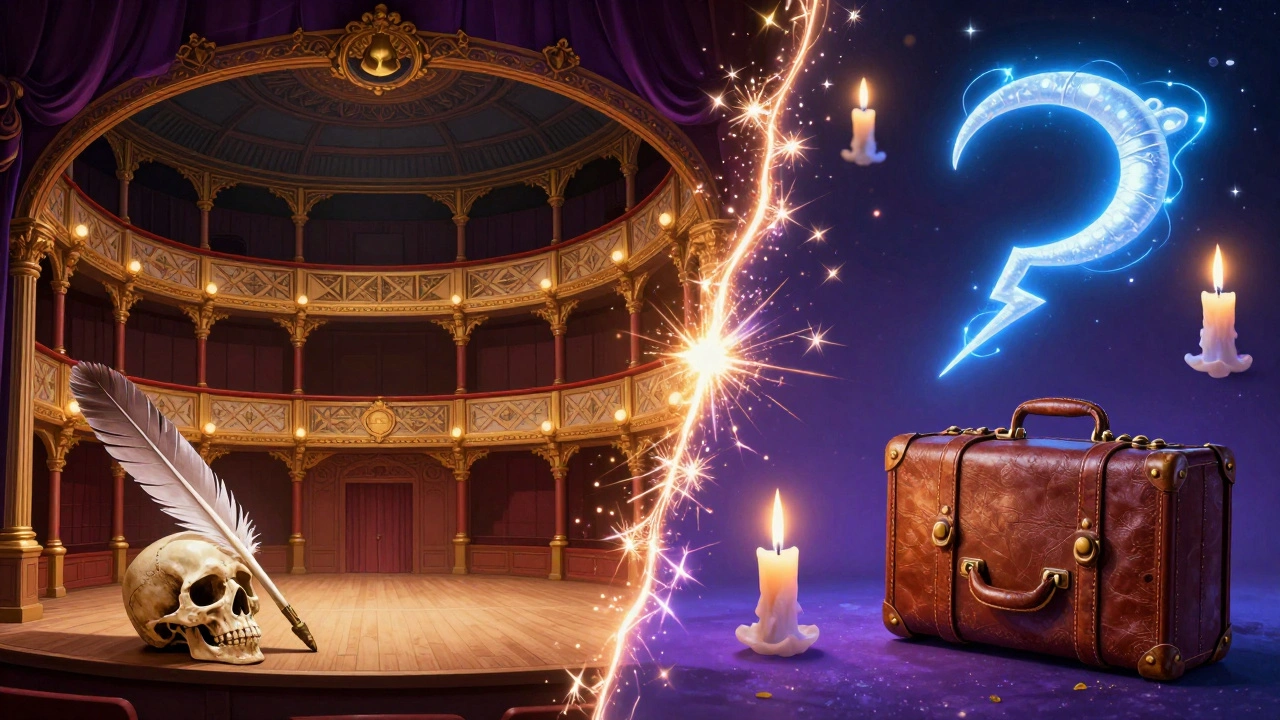 Столкновение миров Шекспира и Гарри Поттера в виде коллажа