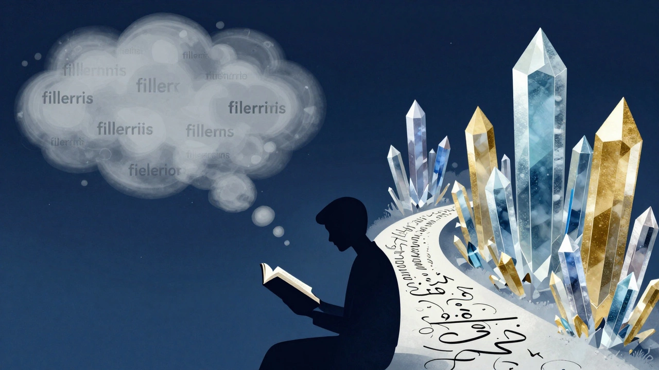 Сюрреалистичный образ превращения хаотичной речи в структурированную