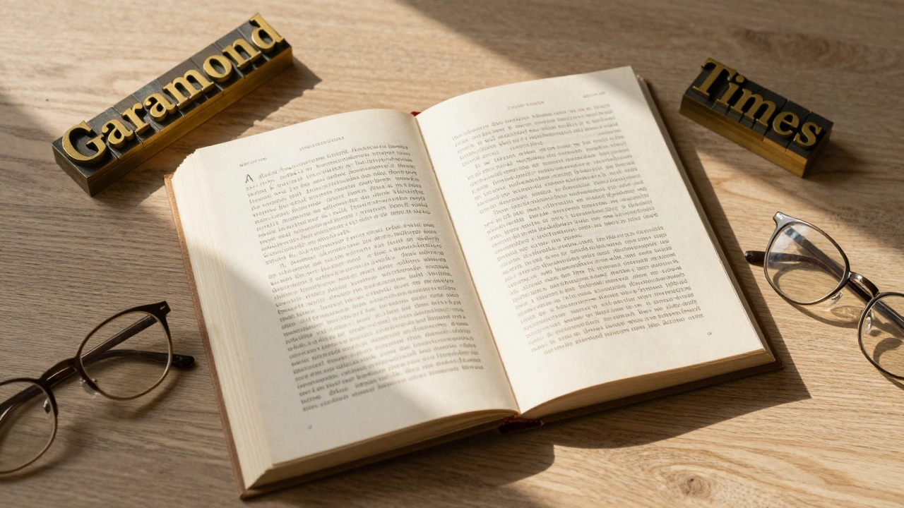 Типографика книги: шрифты и верстка на деревянном столе